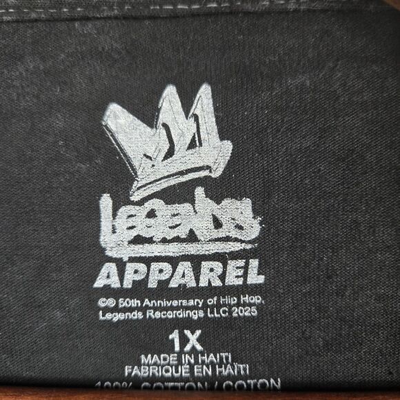 Legends Apparel Size 1X Black Marled Ice-T Original Gangster T Shirt NWOT - Picture 3 of 5